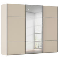 SCHWEBETÜRENSCHRANK Champagner  - Chromfarben/Champagner, Konventionell, Glas/Holzwerkstoff (301/223/68cm) - Novel