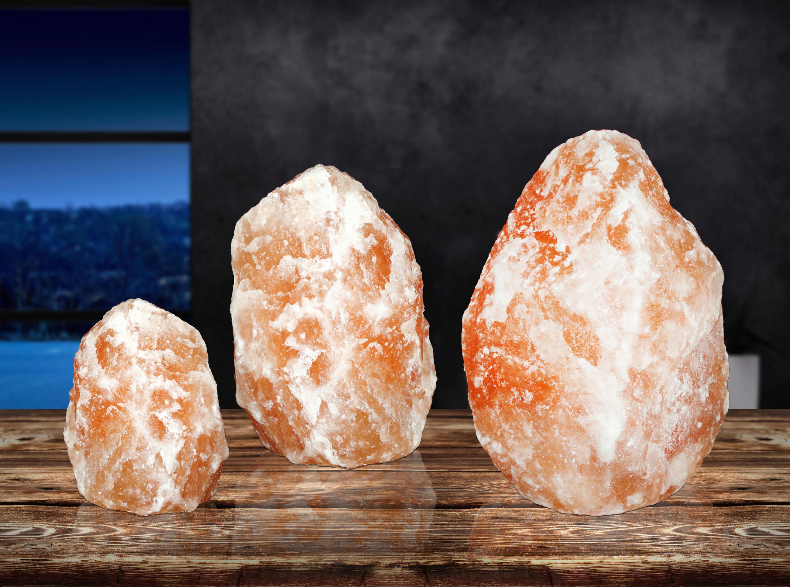 SVJETILJKA OD KAMENE SOLI Stone  - narančasta, Lifestyle, kamen (13/23cm)
