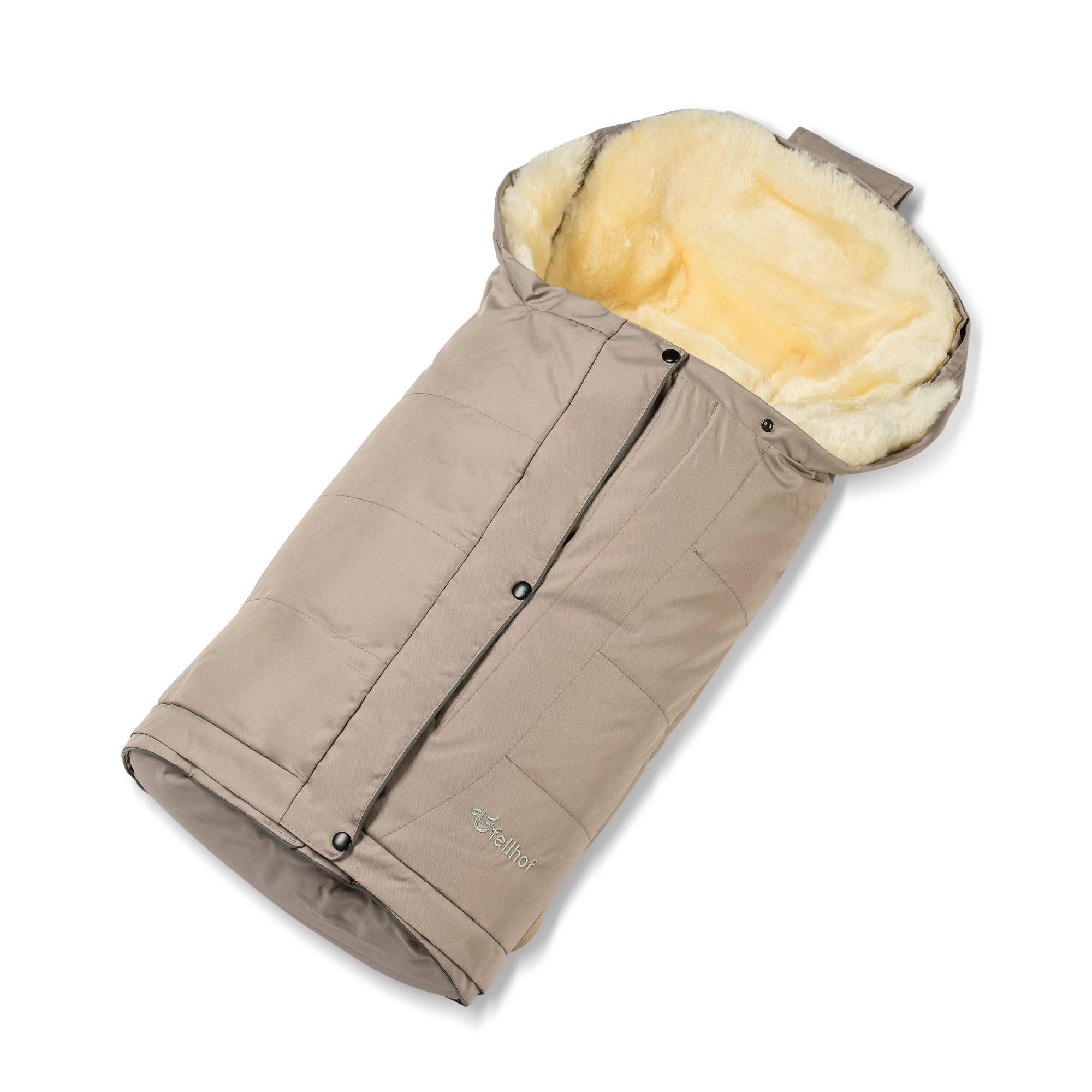 FELLSACK Lammfell Fußsack Kitzbühel  - Beige, Basics, Fell (106/45/5cm)