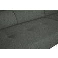 ECKSOFA in Struktur Grau  280/205 cm  - Schwarz/Grau, Design, Textil/Metall (280/205cm) - Xora