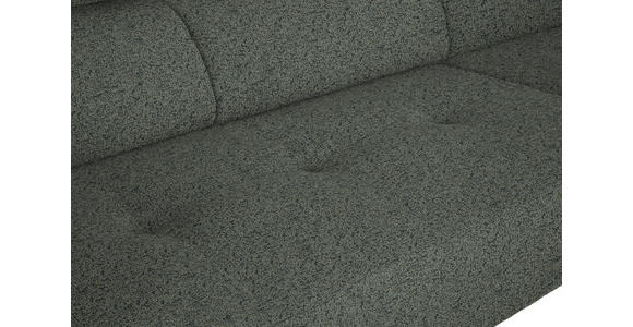 ECKSOFA in Struktur Grau  280/205 cm  - Schwarz/Grau, Design, Textil/Metall (280/205cm) - Xora