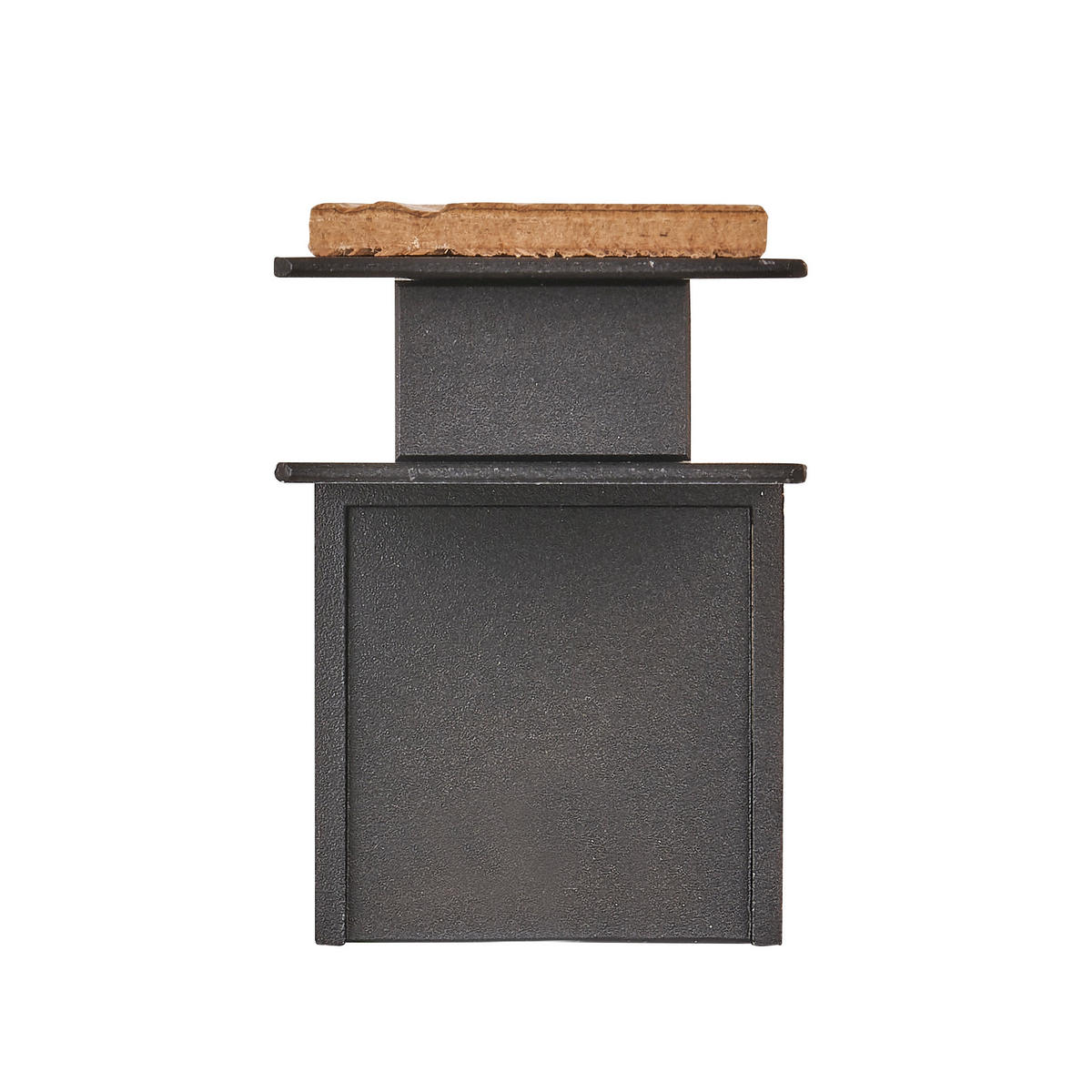 LED-WANDLEUCHTE Form 44/5,5/7,8 cm  - Eichefarben/Schwarz, Design, Holz/Metall (44/5,5/7,8cm) - Grossmann