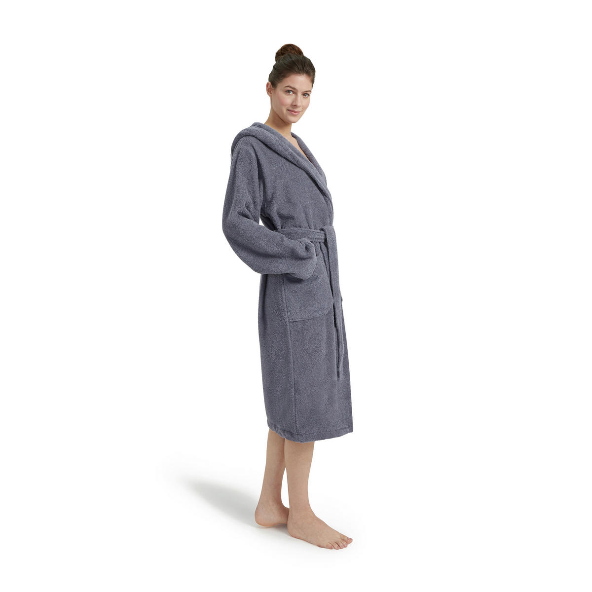 BADEMANTEL XXL Unisex  - Grau, Basics, Textil (XXLnull) - Moeve