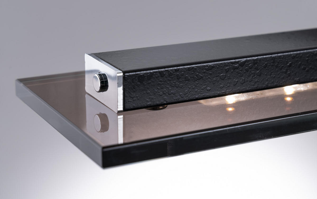LED-HÄNGELEUCHTE 135/9/80-150 cm    - Chromfarben/Schwarz, Design, Glas/Metall (135/9/80-150cm) - Fischer & Honsel