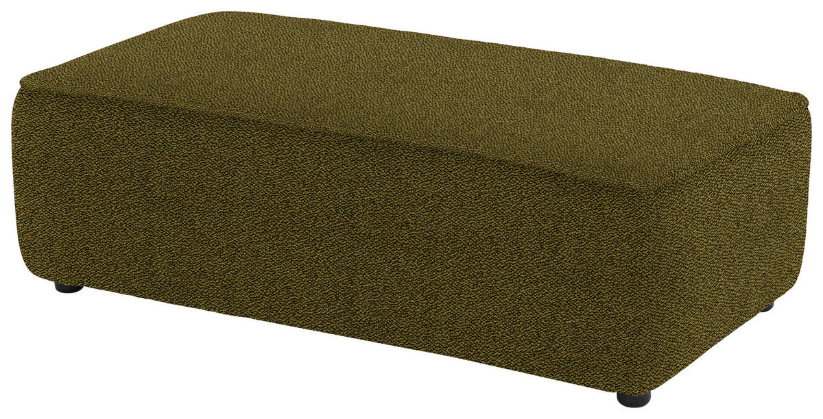 ECKSOFA  in Flachgewebe Khaki  164/341 cm  - Khaki/Schwarz, Design, Kunststoff/Textil (164/341cm) - W.Schillig