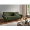 3-SITZER-SOFA Bouclé Waldgrün  - Waldgrün/Wildeiche, KONVENTIONELL, Holz/Textil (205/81/90cm) - MID.YOU