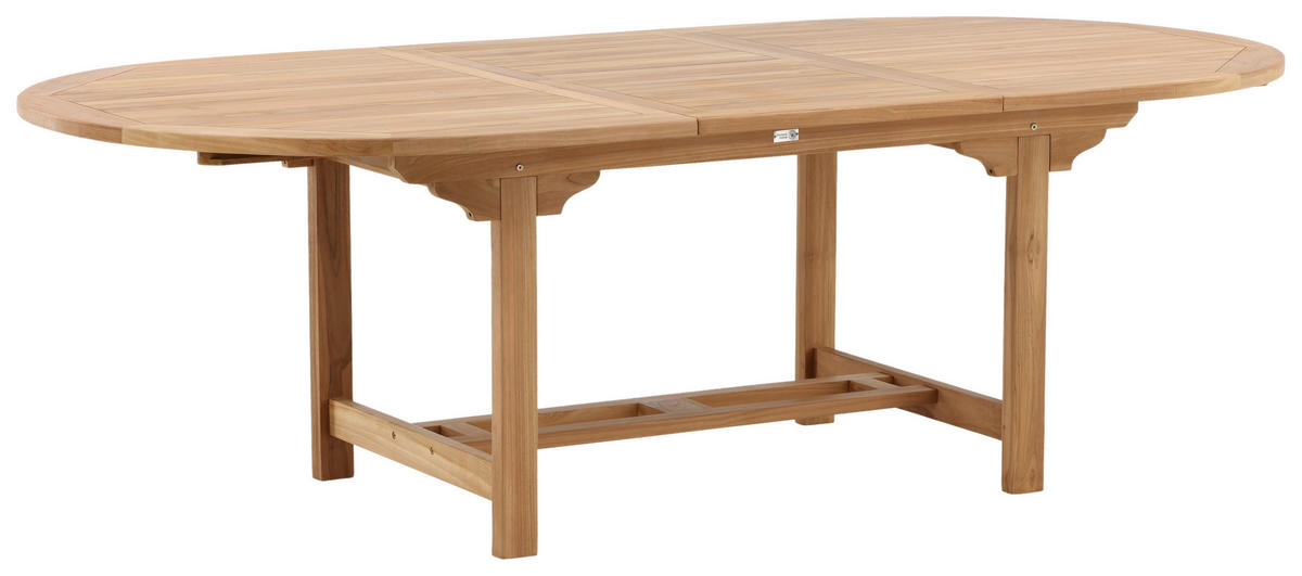 GARTENTISCH 180/120/75 cm  - Teakfarben, KONVENTIONELL, Holz (180/120/75cm) - Gardenson