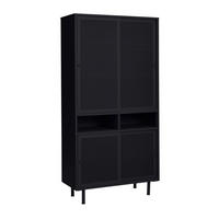 MEHRZWECKSCHRANK 90/18/40 cm  in Schwarz  - Schwarz, Basics, Metall (90/18/40cm) - Boxxx