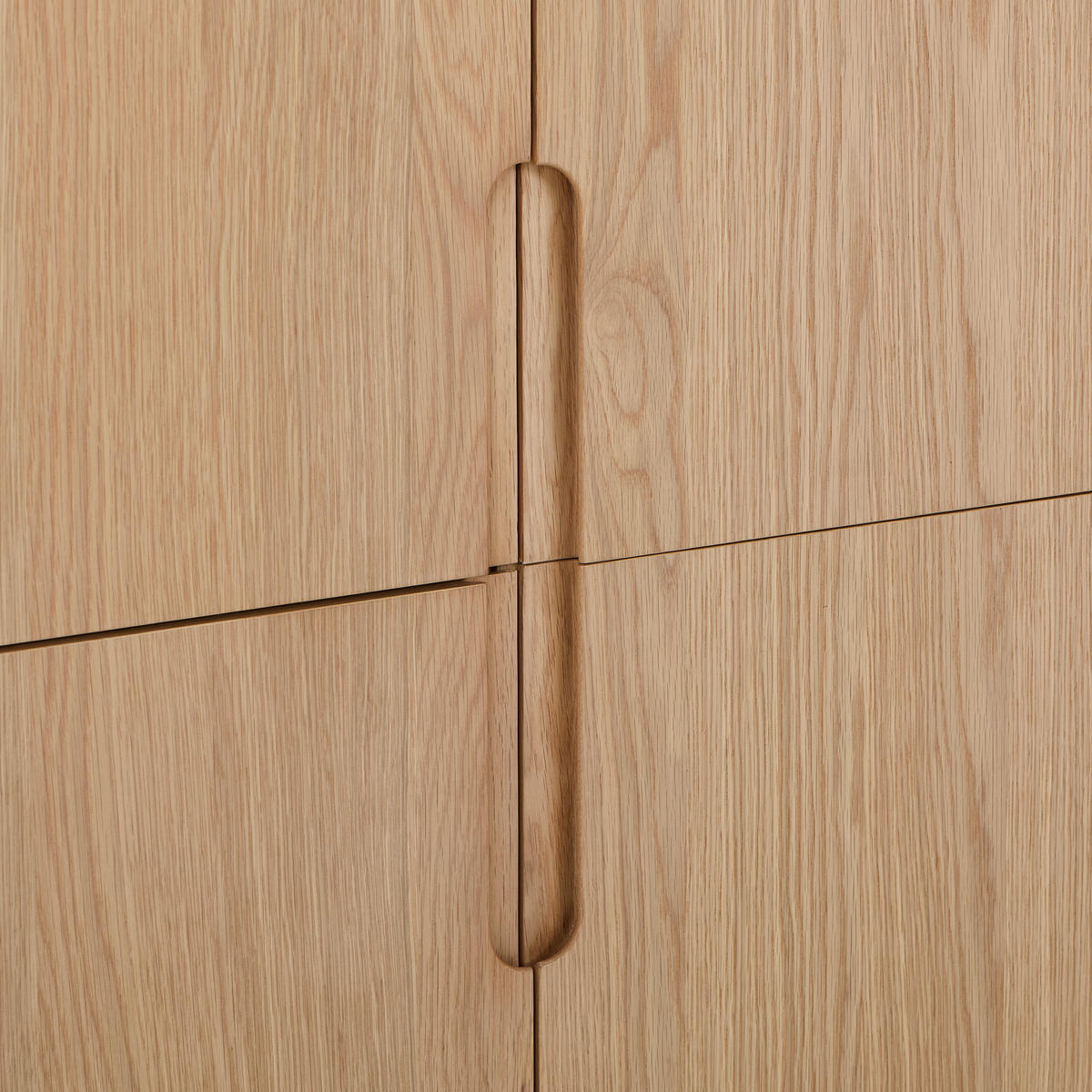 Comodă Înaltă 110/150/40 cm  - culoare lemn stejar/culoare natur, Design, lemn/material pe bază de lemn (110/150/40cm) - Livetastic