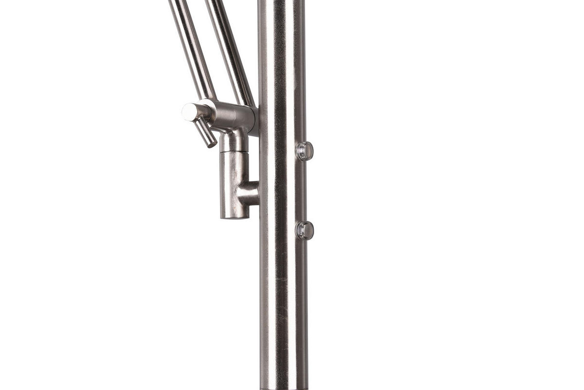 LED-STEHLEUCHTE - Nickelfarben, Design, Metall (181/30cm) - Trio Leuchten