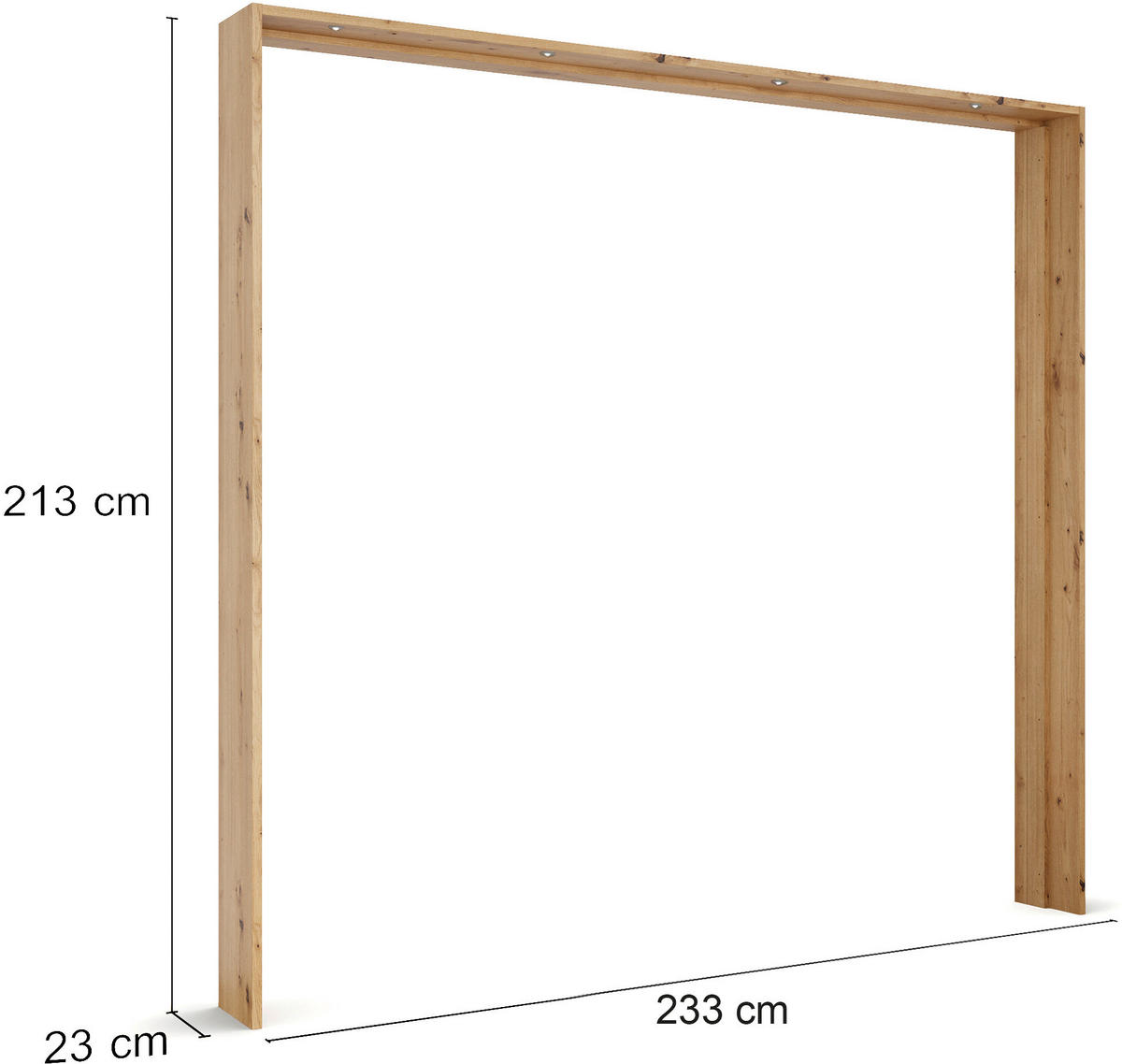 PASSEPARTOUTRAHMEN 233/214/23 cm   - Eiche Artisan, MODERN, Holzwerkstoff (233/214/23cm) - Rauch Möbel