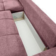 ECKSOFA  in Flachgewebe Altrosa  - Schwarz/Altrosa, KONVENTIONELL, Textil/Metall (180/295cm) - Carryhome