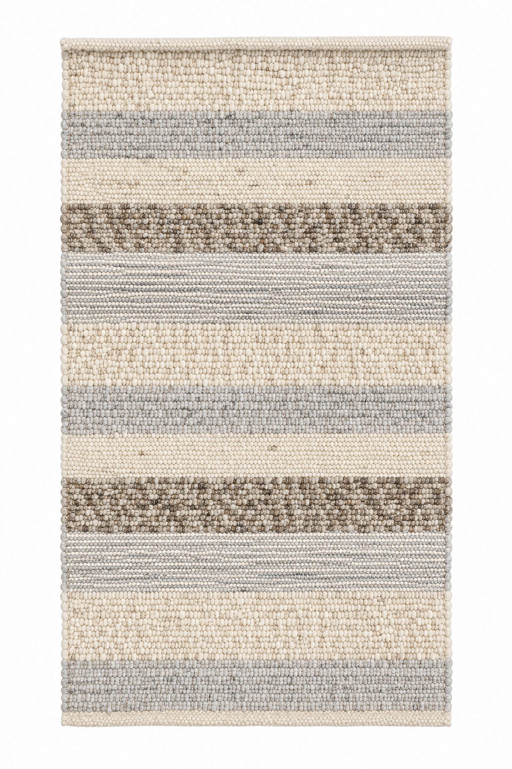 KÉZZEL SZŐTT SZŐNYEG   - kékesszürke, Basics, textil (70/130cm)