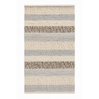 KÉZZEL SZŐTT SZŐNYEG   - kékesszürke, Basics, textil (70/130cm)