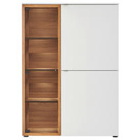 HIGHBOARD  in 100/139/43 cm  - Weiss/Edelstahlfarben, Design, Holz/Holzwerkstoff (100/139/43cm) - Venjakob