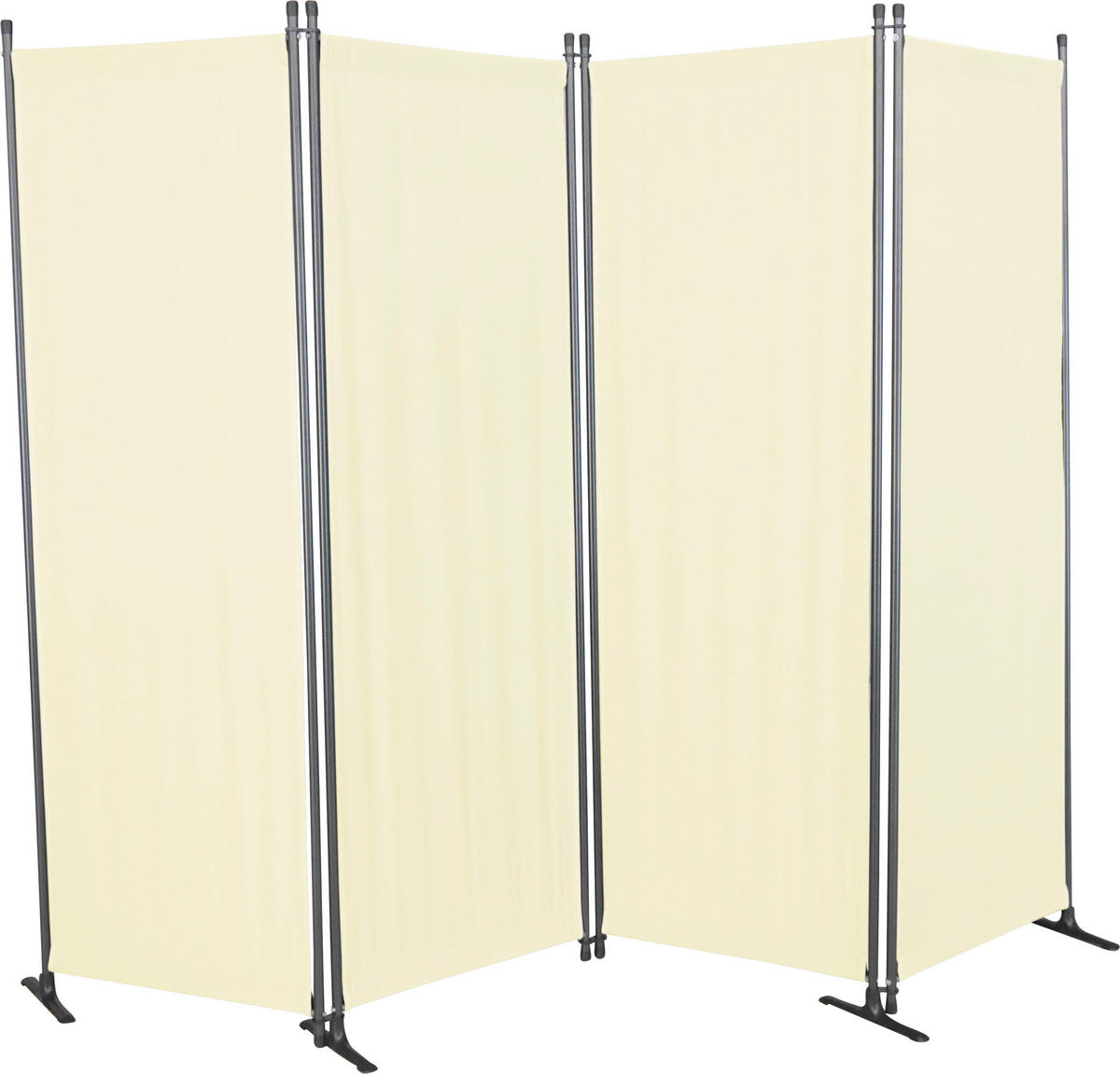 SICHTSCHUTZ - Beige/Grau, Basics, Textil/Metall (220/165/25,2cm) - Boxxx