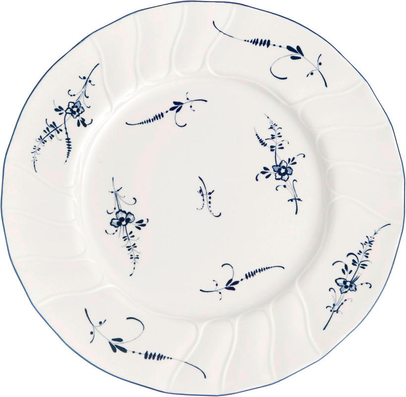 DESERTNI KROŽNIK  Old Luxembourg  21 cm        - modra/bela, Basics, keramika (21cm) - Villeroy & Boch