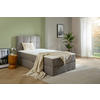 BOXBETT 120/200 cm  in Hellgrau  - Hellgrau, KONVENTIONELL, Textil (120/200cm) - Boxxx