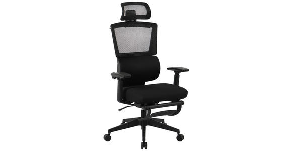 CHEFSESSEL  in Netzbespannung Schwarz  - Schwarz, KONVENTIONELL, Kunststoff/Textil (70/117,5/125/69cm) - Novel