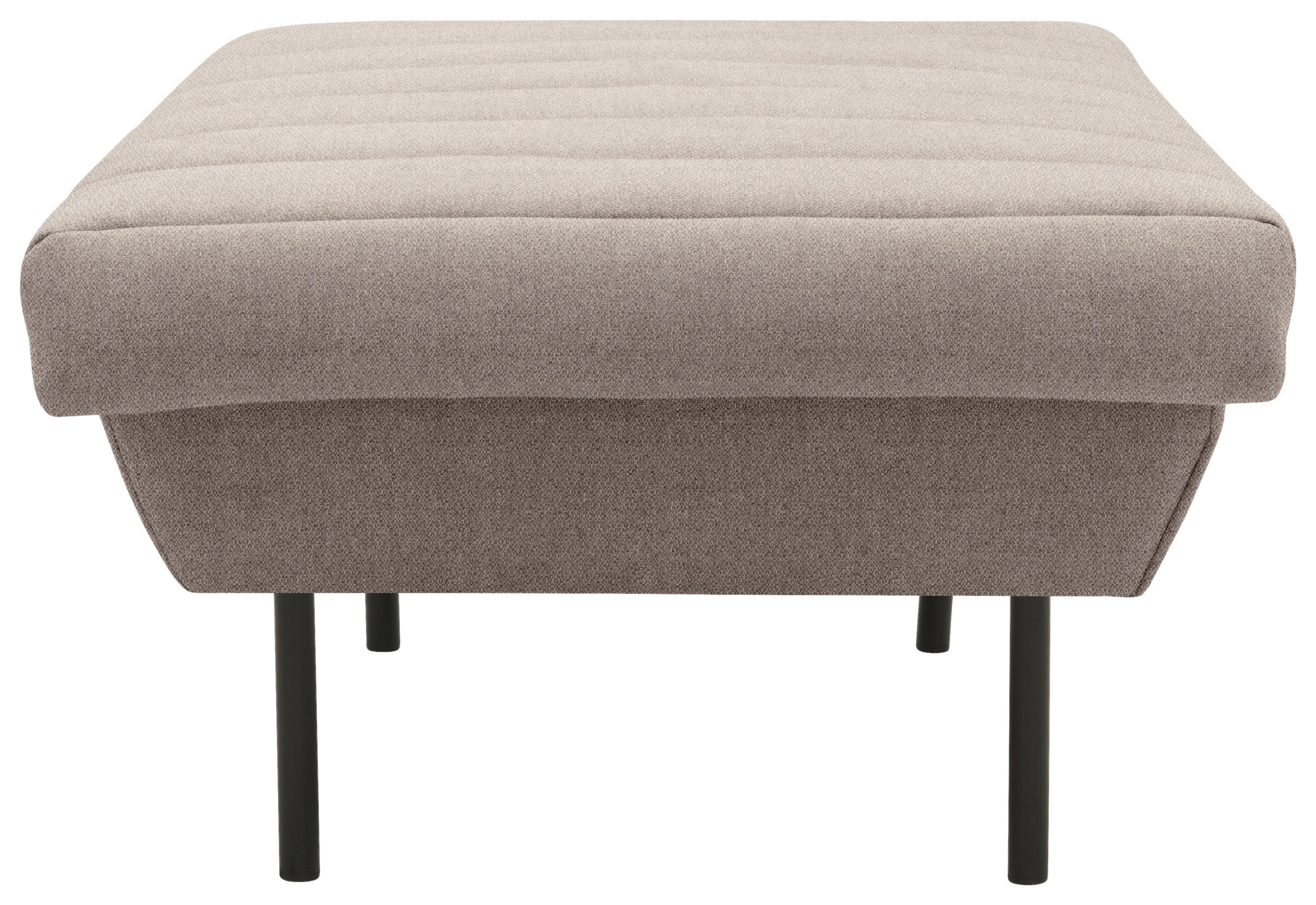 HOCKER in Textil Braun, Beige  - Beige/Schwarz, Design, Textil/Metall (70/45/70cm) - LOOKS by W.Joop