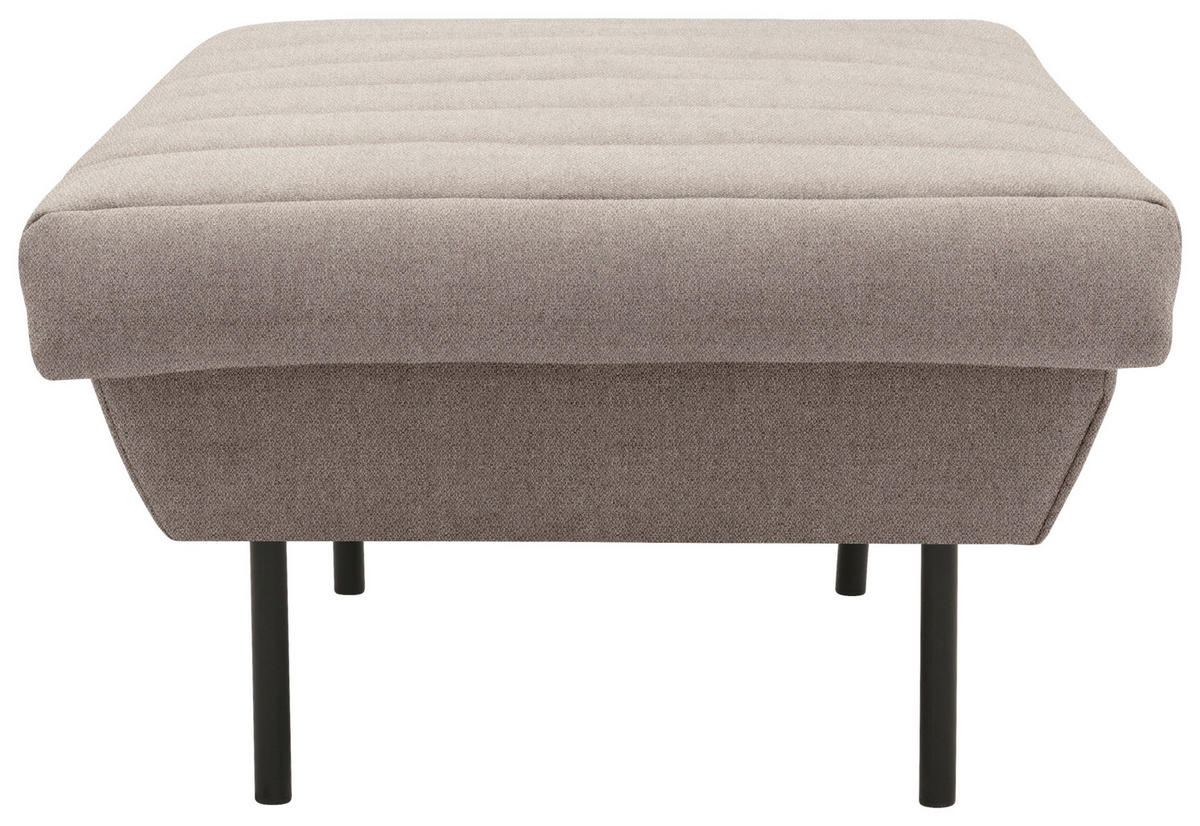 HOCKER Braun, Beige  - Beige/Schwarz, Design, Textil/Metall (70/45/70cm) - LOOKS by W.Joop