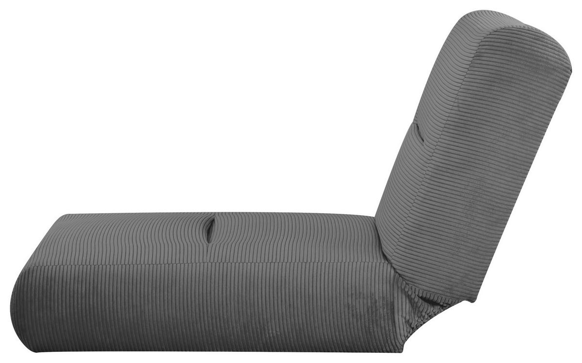 SCHLAFSESSEL in Cord Dunkelgrau  - Dunkelgrau, Design, Textil (81/88/160cm) - Livetastic