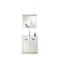 BADEZIMMER 2-teilig  in  - Schwarz/Weiß, Design, Naturmaterialien/Holzwerkstoff (81/200/46cm) - MID.YOU