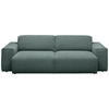 3-SITZER-SOFA in Cord Grün  - Schwarz/Grün, Design, Kunststoff/Textil (236/71/101cm) - Pure Home Lifestyle