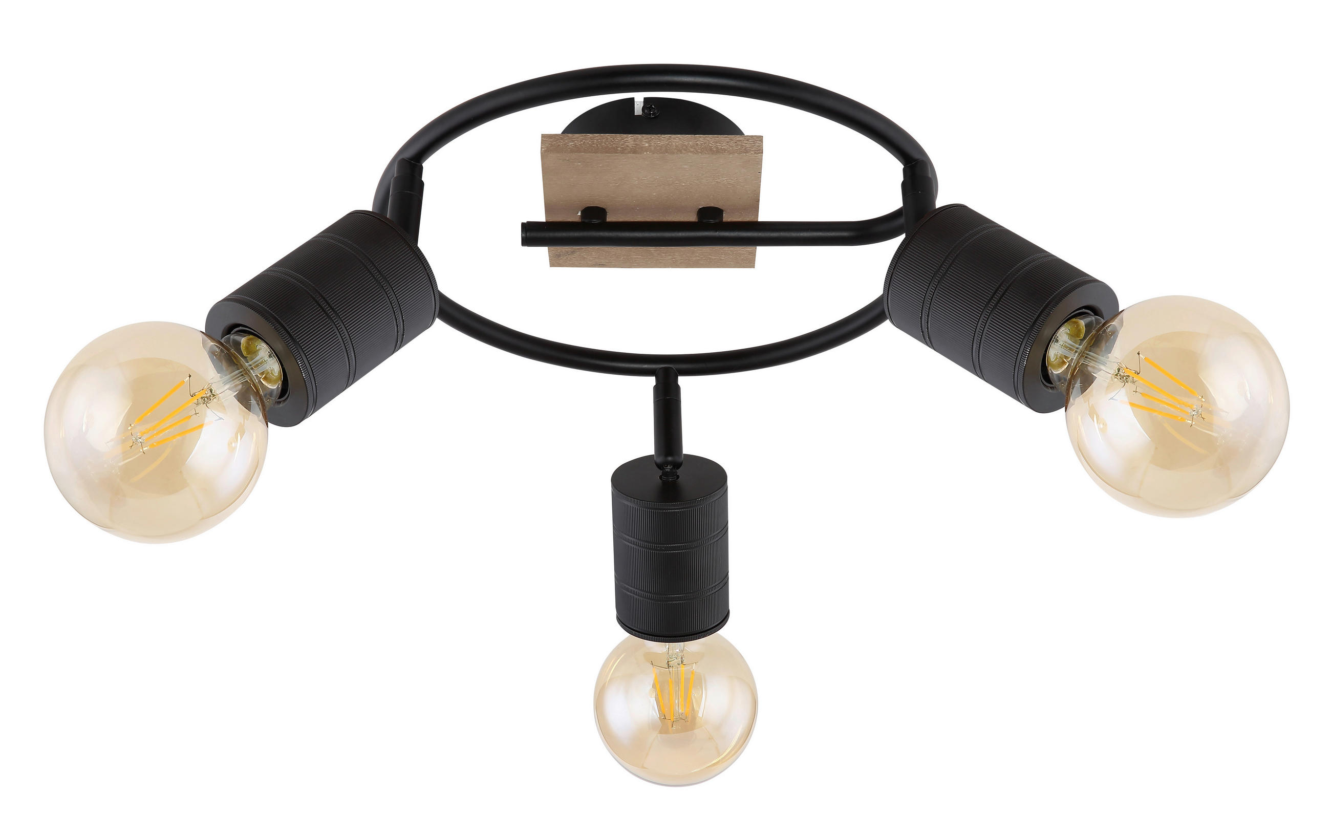 STRAHLER Josella 29/18 cm   - Dunkelbraun/Schwarz, Design, Holz/Metall (29/18cm) - Globo