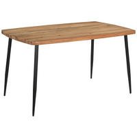 ESSTISCH in Holz, Metall 140/90/76 cm   - Schwarz/Akaziefarben, Lifestyle, Holz/Metall (140/90/76cm) - Boxxx