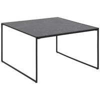 KONFERENČNÍ STOLEK, černá, kov, kompozitní dřevo, 80/80/48 cm - černá, Moderní, kov/kompozitní dřevo (80/80/48cm) - Hom`in