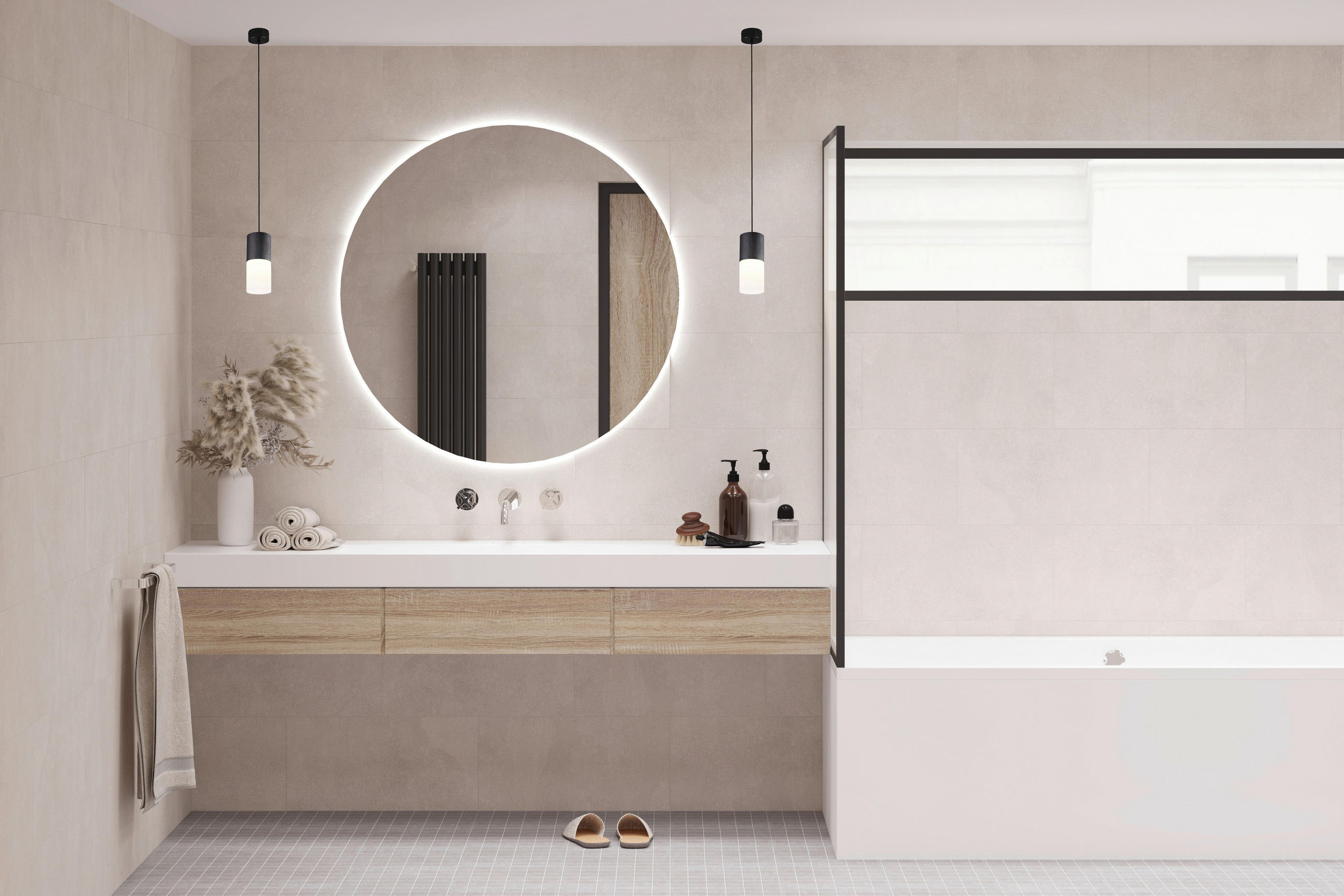 BADEZIMMERSPIEGEL 100/100/2,6 cm  - MODERN, Glas (100/100/2,6cm)