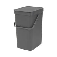 KOŠ ZA SMETI - siva, Basics, umetna masa (20/35.1/24.9cm) - Brabantia