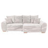ECKSOFA in Cord Naturfarben  - Eichefarben/Naturfarben, Konventionell, Holz/Textil (276/177cm) - Carryhome