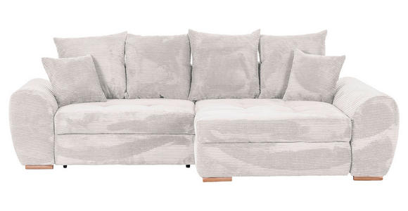 ECKSOFA in Cord Beige  - Eichefarben/Beige, KONVENTIONELL, Holz/Textil (276/177cm) - Carryhome