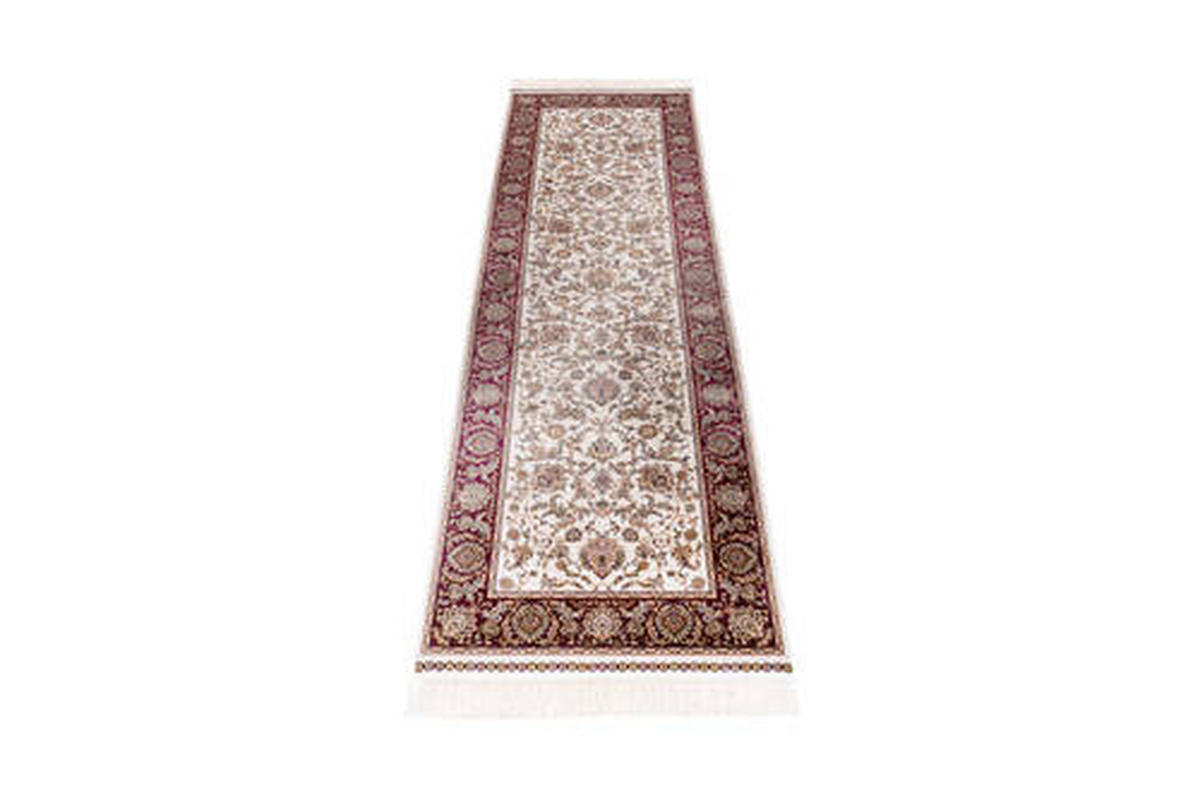 TRAVERSĂ - crem/vișiniu, Design, textil (80/250cm)