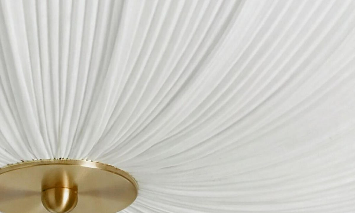 Plafond Aneta Aneta  - vit, Klassisk, metall/textil (45/12,5/45cm) - Best Price
