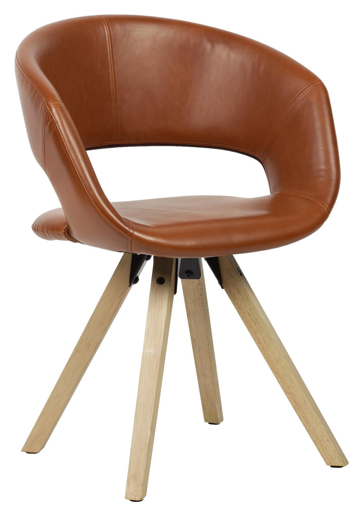 Armlehnstuhl in Braun