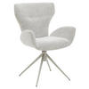 ARMLEHNSTUHL  in Stahl Bouclé  - Champagner/Grau, Design, Textil/Metall (65/93/68cm) - Musterring