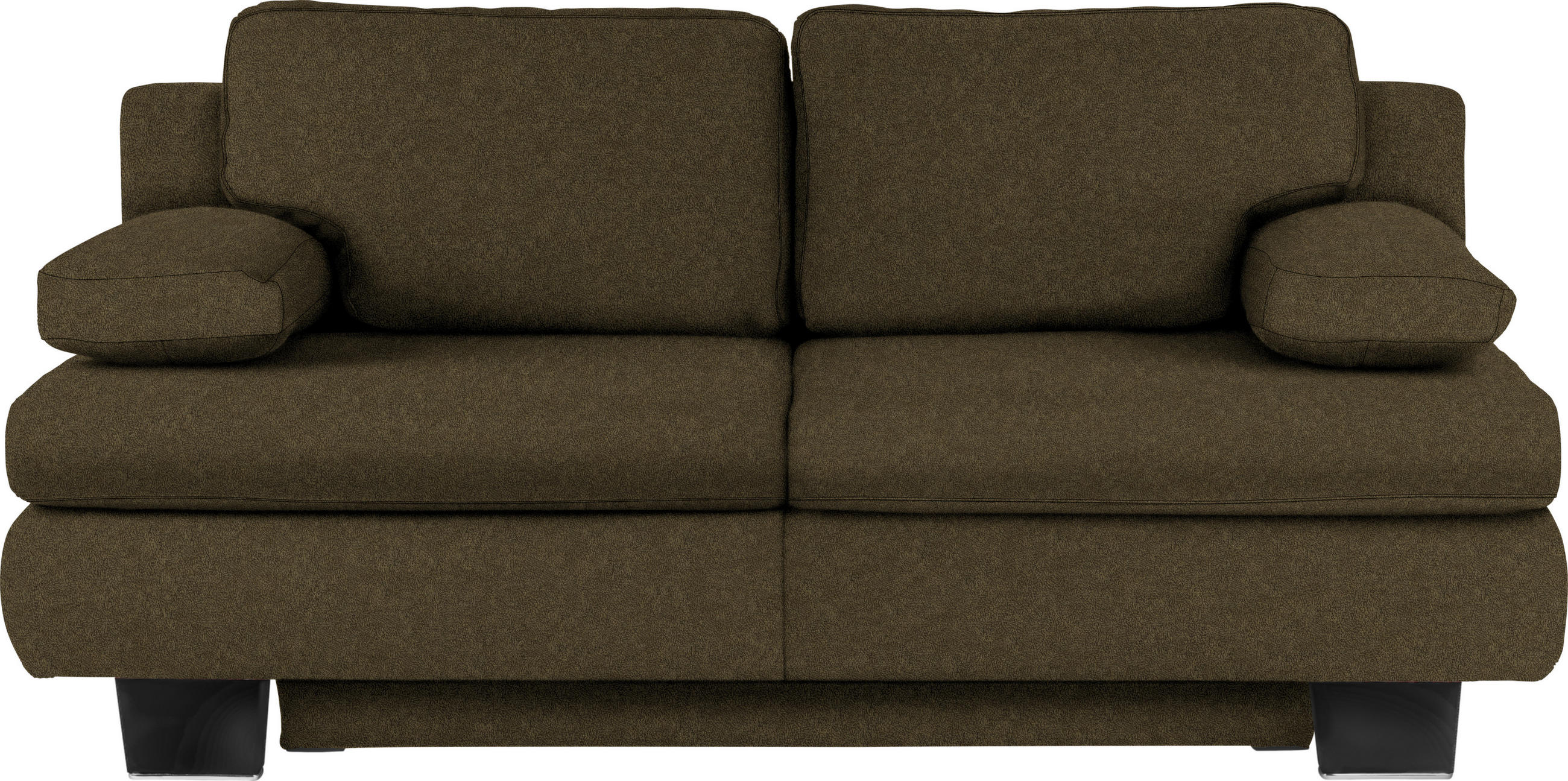 SCHLAFSOFA Textil Olivgrün  - Wengefarben/Olivgrün, Konventionell, Holz/Textil (203/94/100cm) - Novel