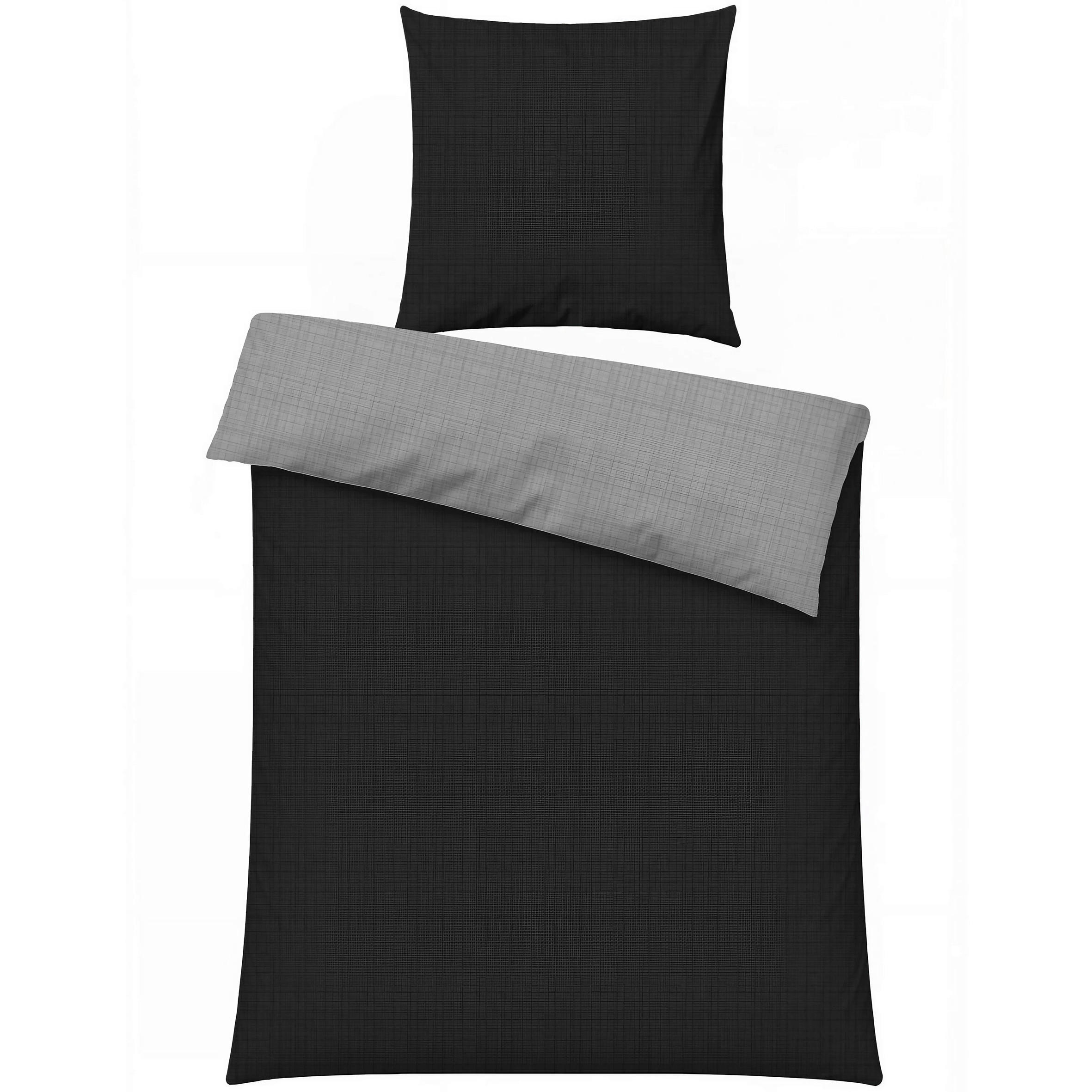 BETTWÄSCHE 135/200 cm  - Grau, Basics, Textil (135/200cm)