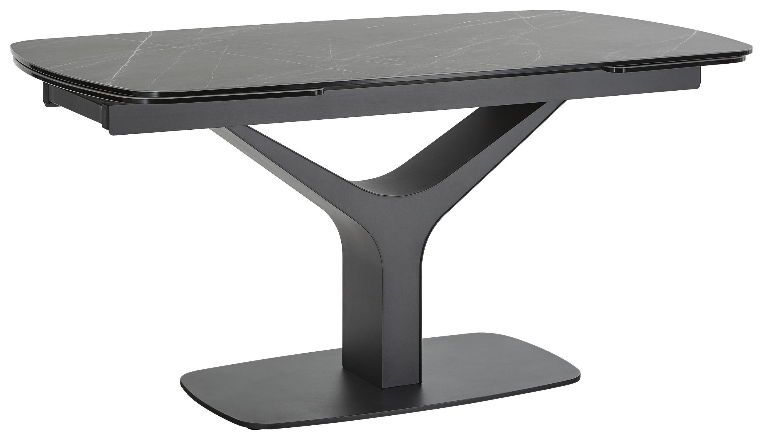 Esstisch in Metall, Glas, Keramik 160(240)/90/76 cm