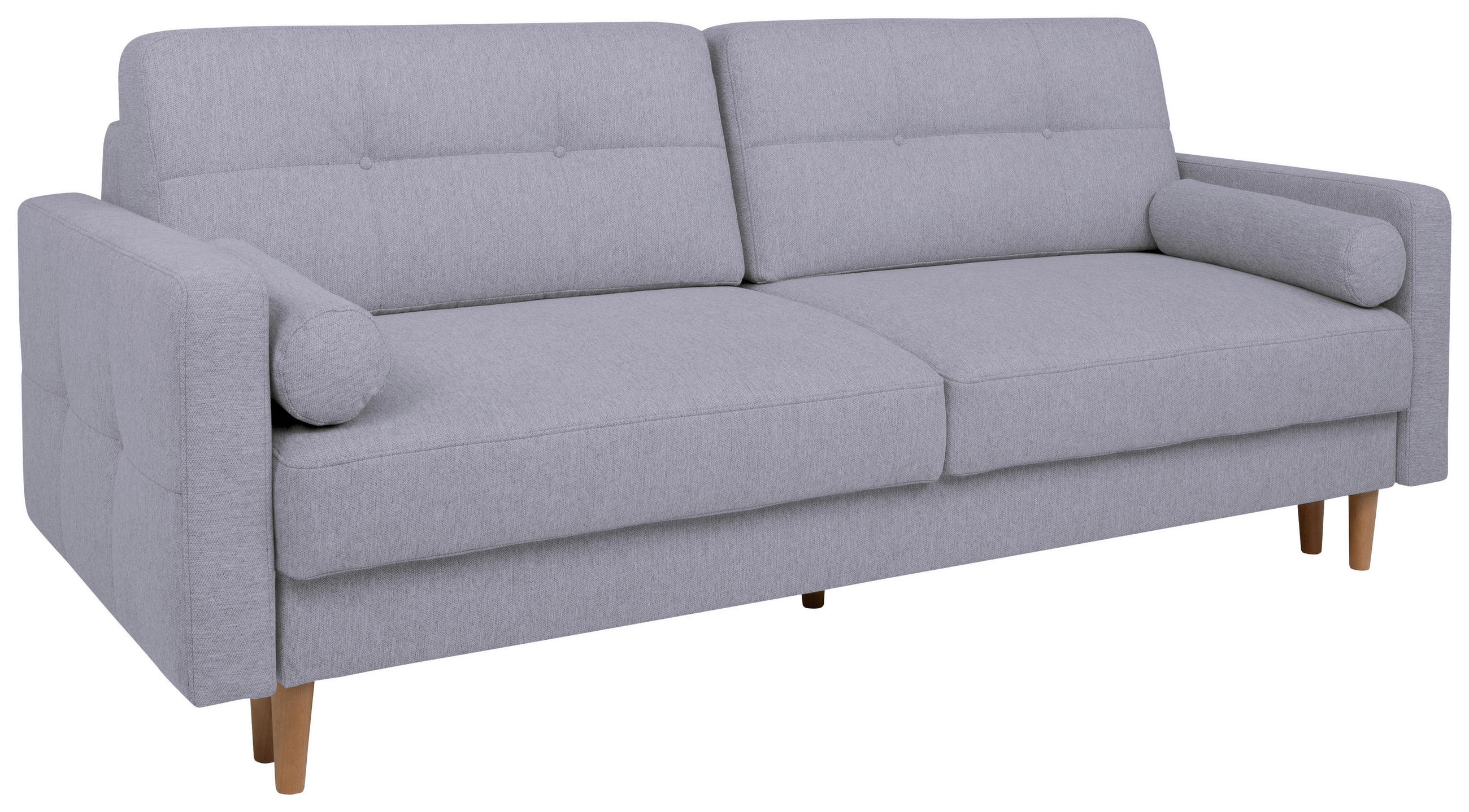 Mid.you Schlafsofa Hellgrau 222x93x99 cm