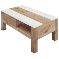 KLUB STOČIĆ  bela, boja hrasta  - boja hrasta/bela, Konvencionalno, pločasti materijal (115/65/45cm) - Hom`in