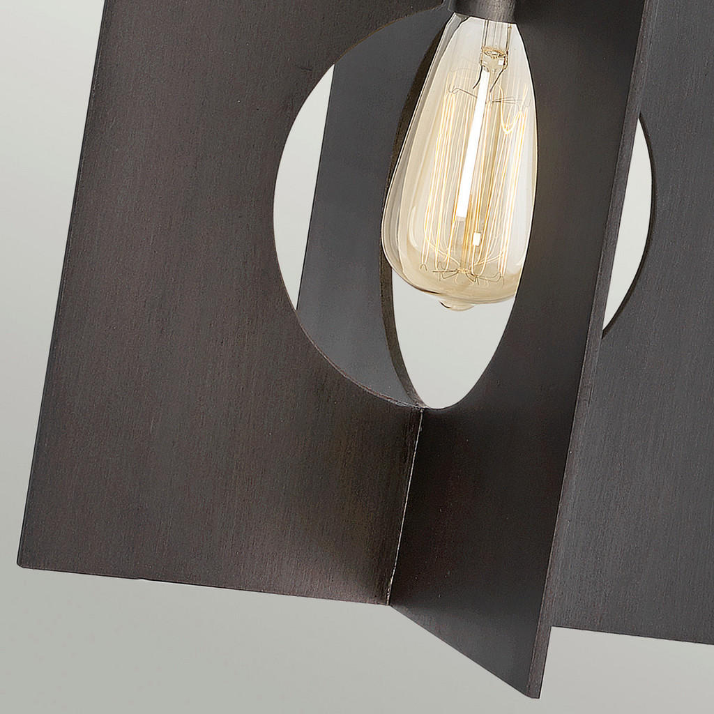 Thumbnail - Elstead Lighting Hängeleuchte Elstead Ludlow, Graphit, Metall, Leder, 76.6 cm, Grüner Punkt, RoHS, höhenverstellbar, Lam...