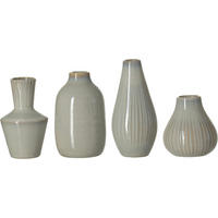 VASE  - Grau Hochglanz, Basics, Keramik (6/6/14,5cm)