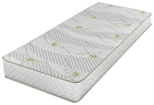 Saltea cu arcuri 90x200 cm  - alb, Basics, textil (90/200cm)