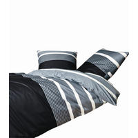 BETTWÄSCHE J.D. Makosatin 240/220 cm  - Silberfarben/Schwarz, Basics, Textil (240/220cm) - Janine