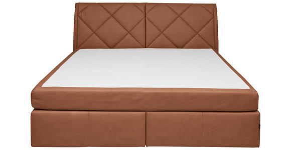 BOXSPRINGBETT 200/200 cm in Braun - Schwarz/Braun, KONVENTIONELL, Kunststoff/Textil (200/200cm) - Dieter Knoll