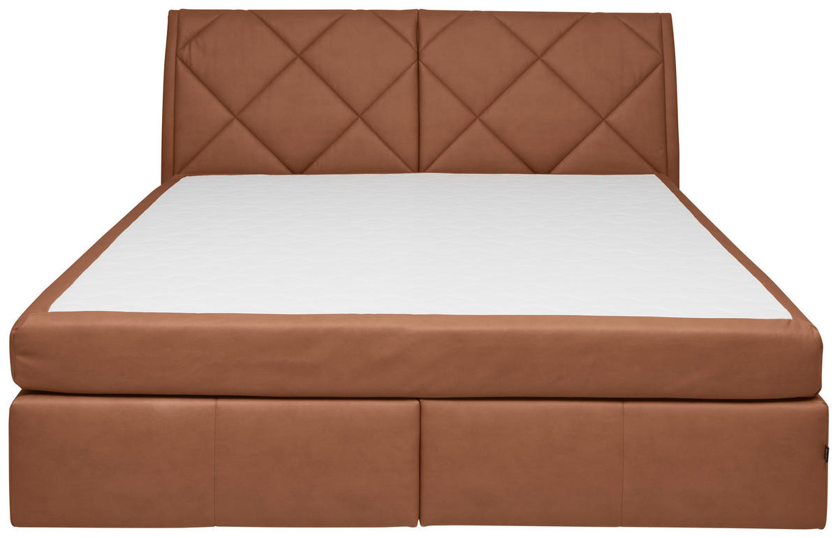 BOXSPRINGBETT 200/200 cm  in Braun  - Schwarz/Braun, KONVENTIONELL, Kunststoff/Textil (200/200cm) - Dieter Knoll